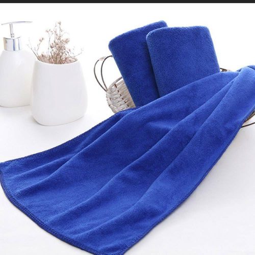 2x Microfiber Cotton Large Beach Towel