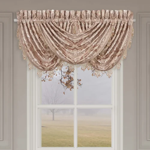 luxury waterfall window valance