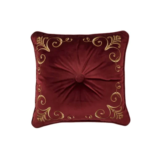 Bordeaux 18" square decorative throw pillow