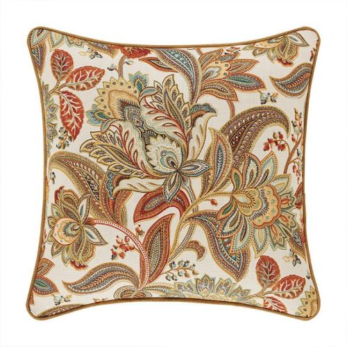 multicolor square decorative throw pillow