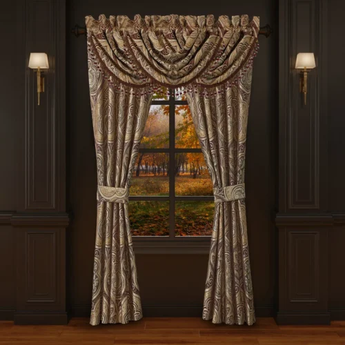 Bordeaux Window Panel Pair