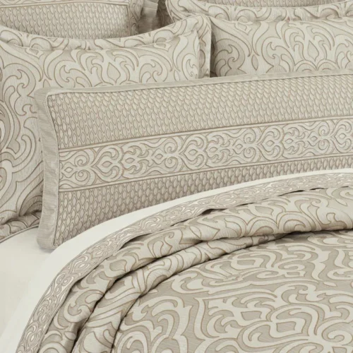 Lazlo bolster decorative throw pillow - Ivory