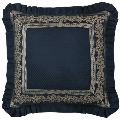 Monte carlo 20" square embellished decorative throw pillow