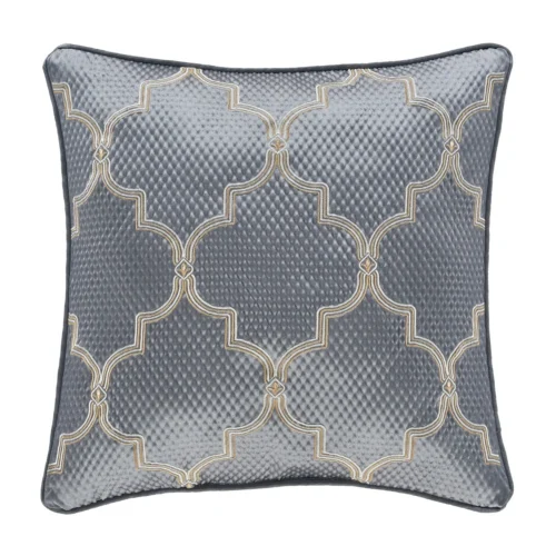 San marino 18" square embellished decorative throw pillow